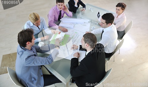 Image of architect business team on meeting