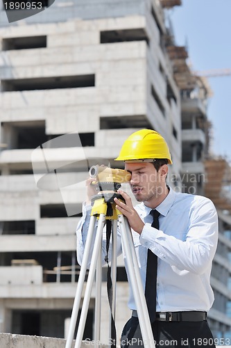 Image of architect on construction site