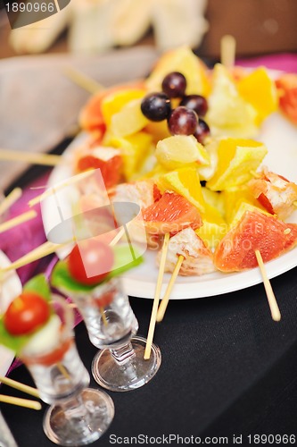 Image of buffet food closeup