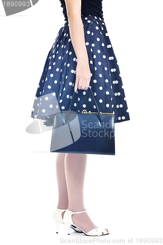 Image of beautiful young woman isolated on white
