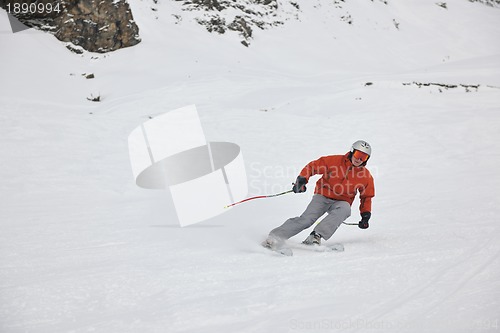 Image of  skiing on on now at winter season