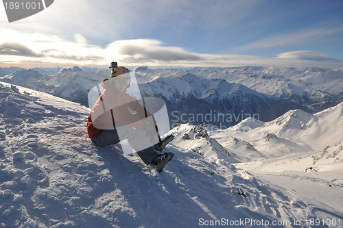 Image of  skiing on on now at winter season