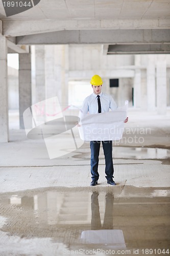 Image of architect on construction site