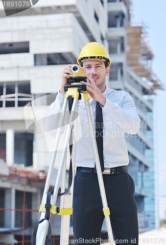 Image of architect on construction site