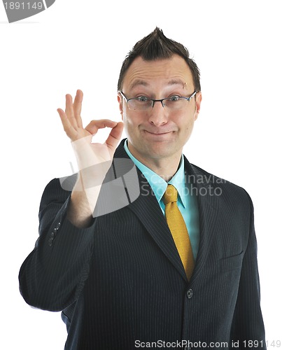 Image of businessman isolated