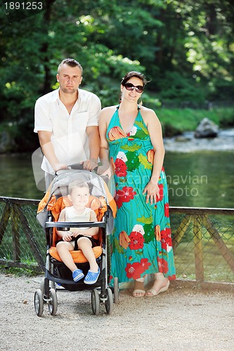 Image of Family at park relaxing and have fun