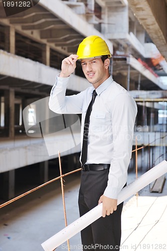 Image of architect on construction site