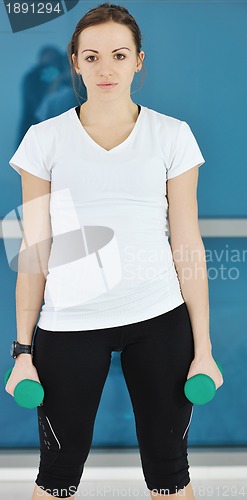 Image of young woman fitness workout 