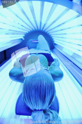 Image of beauty and spa solarium treatment