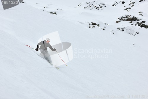 Image of  skiing on on now at winter season