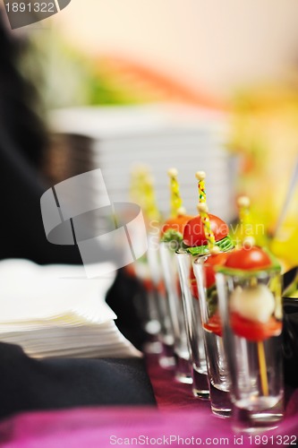 Image of buffet food closeup