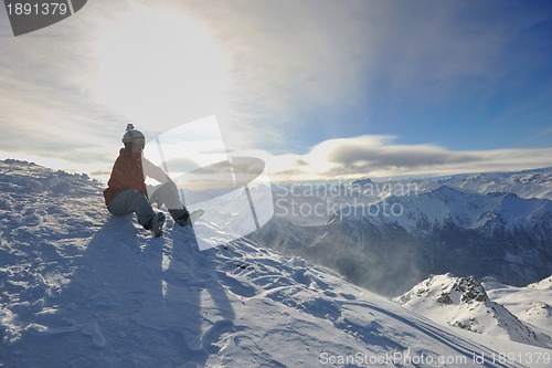 Image of  skiing on on now at winter season