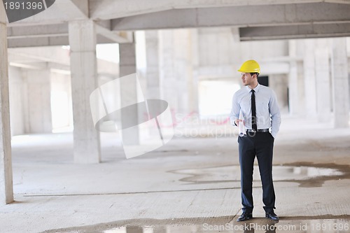 Image of architect on construction site