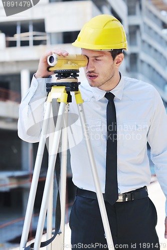 Image of architect on construction site