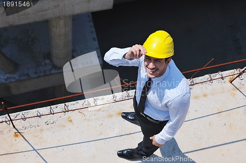 Image of architect on construction site