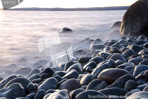Image of Rocky shore in Vestfold, Norway.