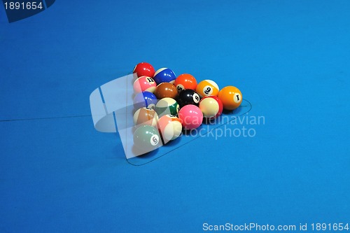 Image of billiard balls