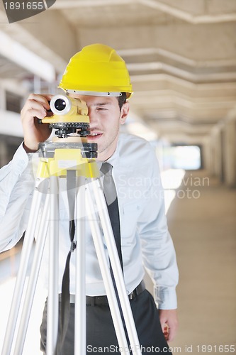 Image of architect on construction site