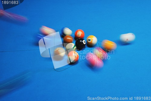 Image of billiard balls