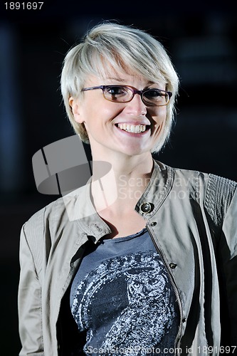 Image of blonde woman portrait