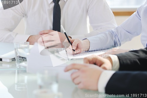 Image of group of business people at meeting