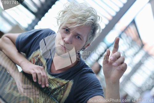 Image of Portrait of an handsome man