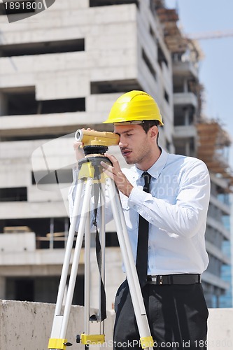 Image of architect on construction site