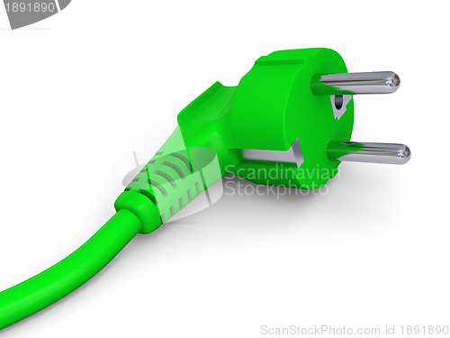 Image of Green power plug