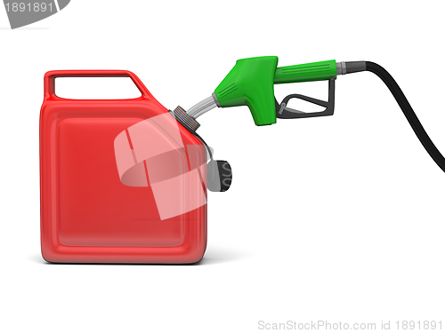 Image of Petrol pump and jerry can