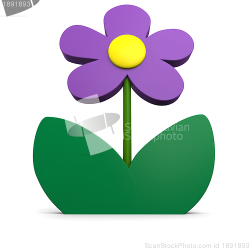Image of Purple flower illustration