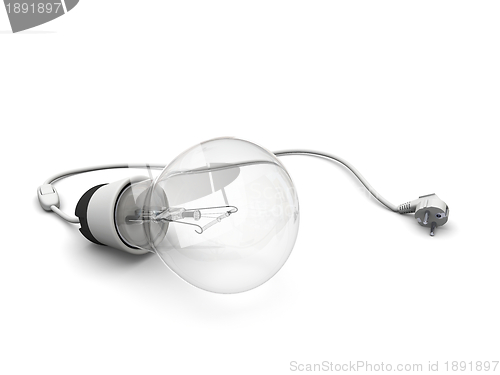 Image of Lightbulb with power cord