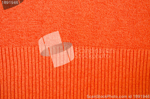 Image of Orange sweater pattern detail background 