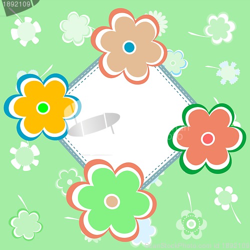 Image of greeting card with flowers