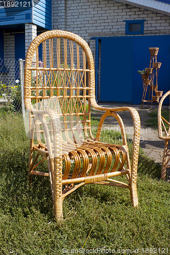 Image of Armchair from willow rods