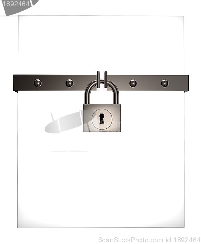 Image of box and padlock