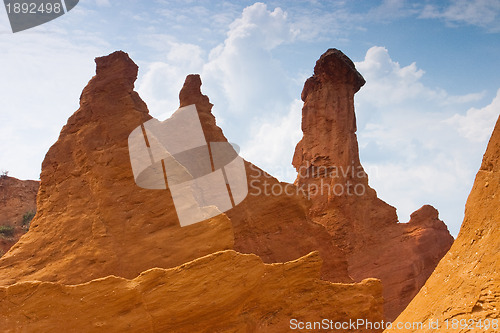 Image of Ocher rocks (French Colorado) 