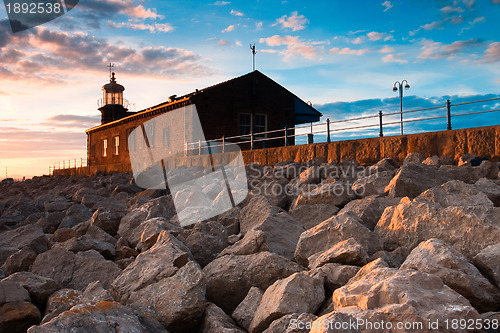Image of Lighthouse on the pier in Morecambe