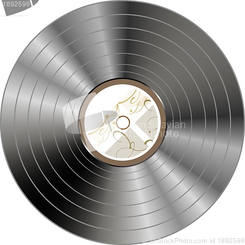 Image of retro vintage vinyl record isolated - vector