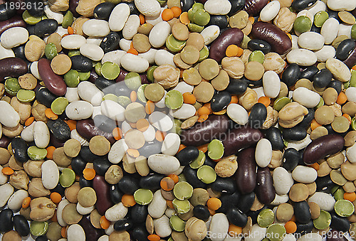 Image of Various beans background