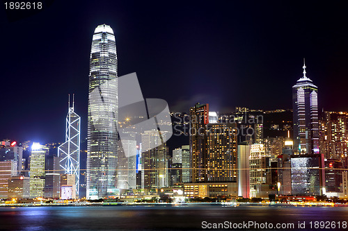 Image of Hong Kong city at night