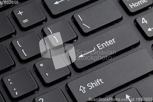 Image of Computer keyboard enter