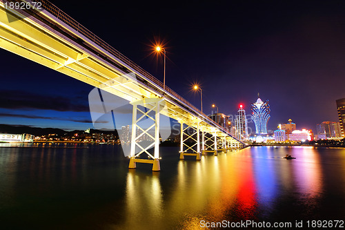 Image of Macau city at night