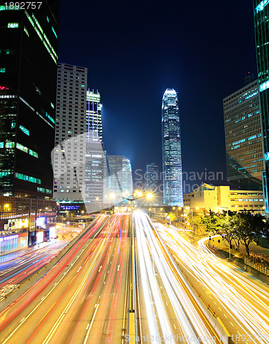 Image of traffic in urban at night