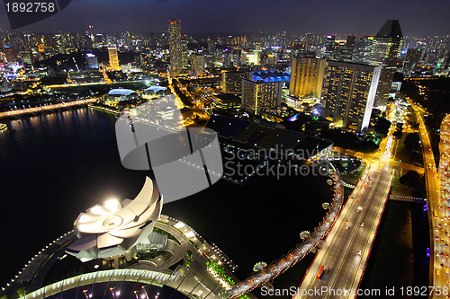 Image of Singapore at night