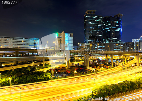 Image of traffic in urban at night