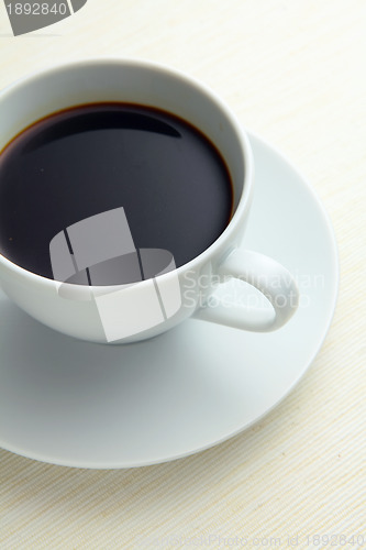 Image of cup of coffee on white