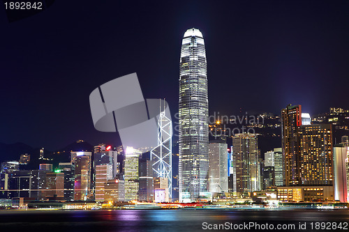 Image of Hong Kong skyline at night
