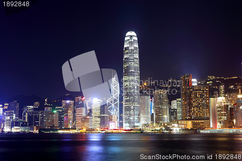 Image of Hong Kong cityscape at night 