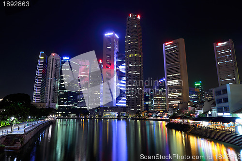 Image of Singapore at night