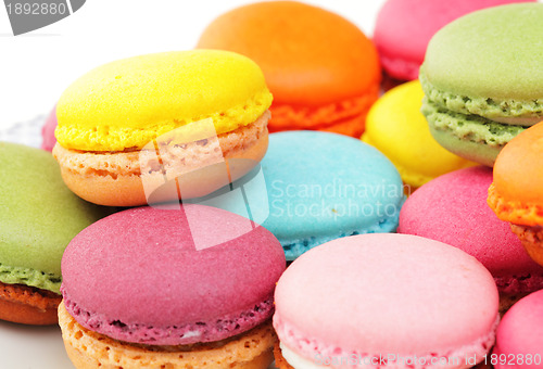 Image of colorful French macaron